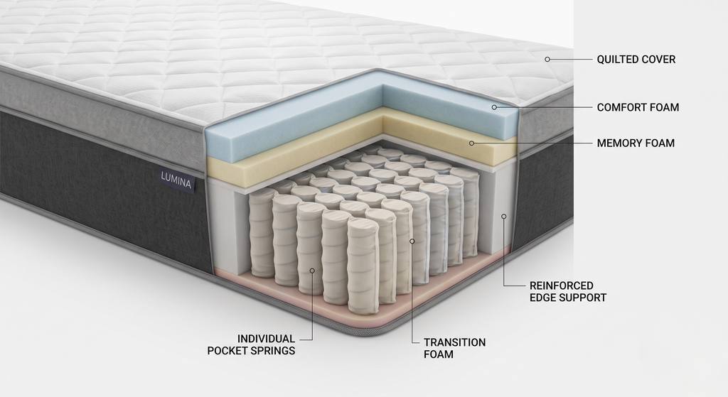 The Lumina Hybrid Mattress